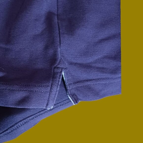 Hackett London Vtg number 4 Retro Classic Tailored Polo Shirt Purple/wht Large - Picture 4 of 12